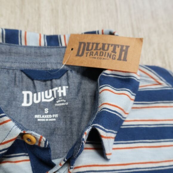 Duluth Mens Polo Shirt Size S Blue Ridge Relaxed NEW Short Sleeve Pullover - Picture 2 of 5